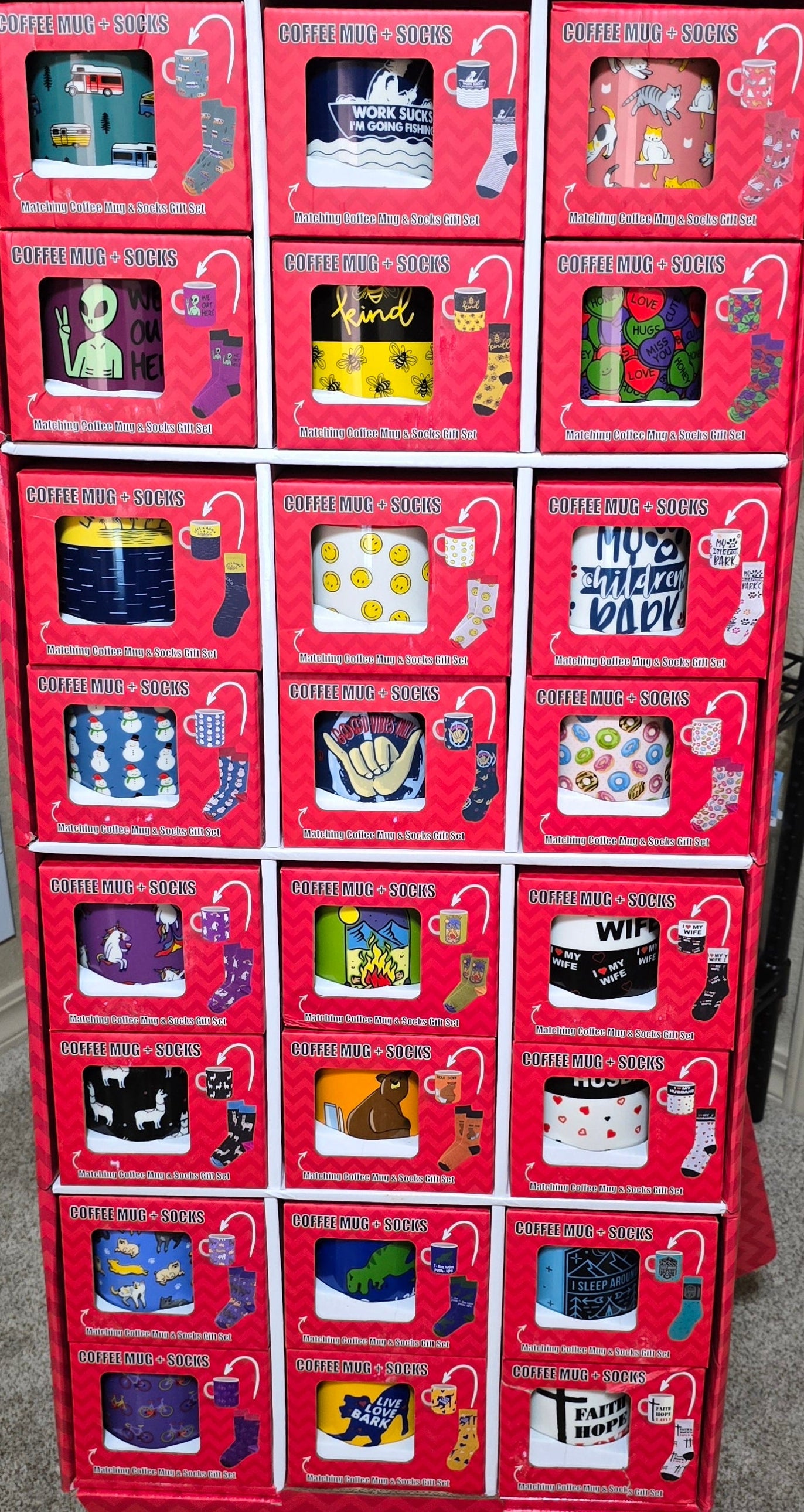 Matching Coffee Mug and Sock Gift Set