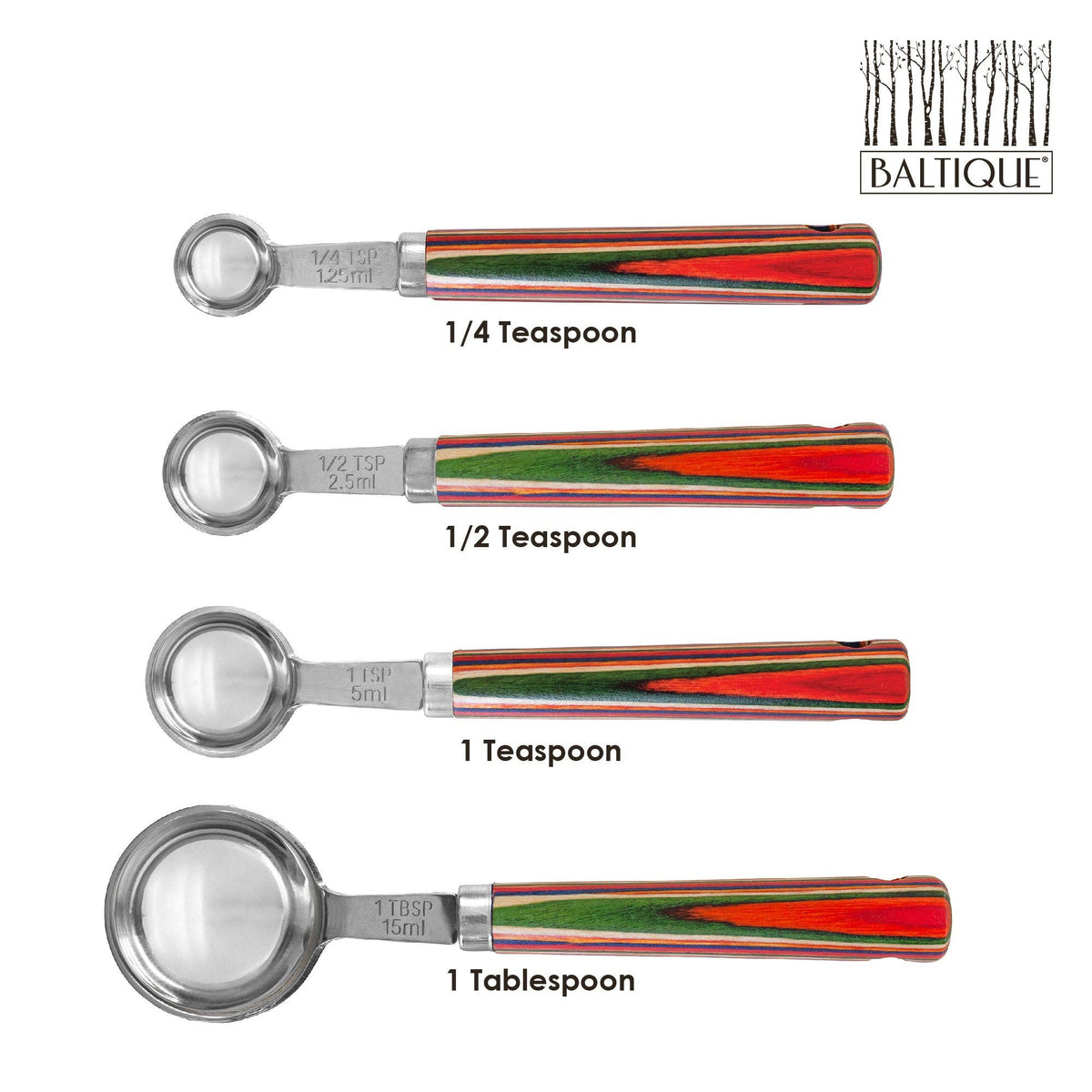 Totally Bamboo - Baltique® Marrakesh Collection 4-Pc. Measuring Spoon Set