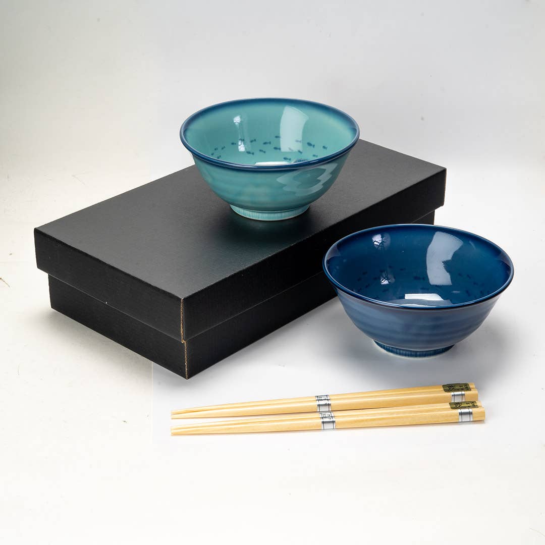 Urban Tokyo - 2 Piece Tayo 5"D Bowl Gift Set Jimbe Whale Shark