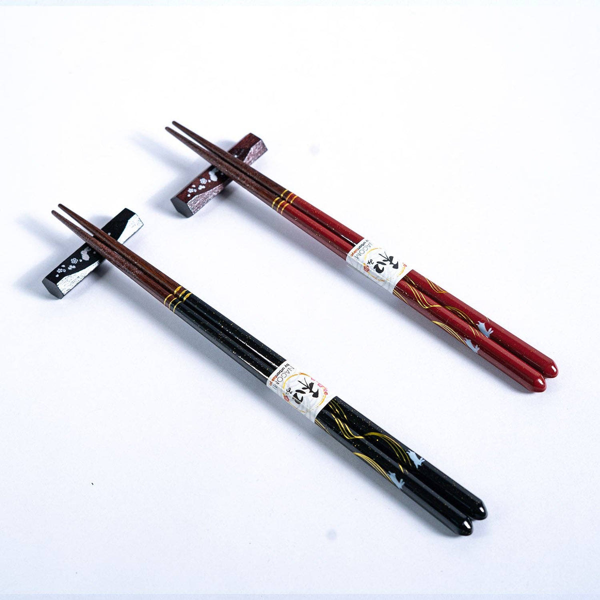 Urban Tokyo - Moon Rabbit 2 Pair Chopsticks and Chopsticks Rests Gift Set