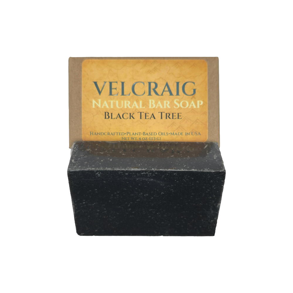Black Tea Tree Natural Bar Soap, 4 oz