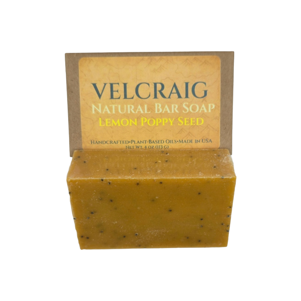 Lemon Poppy Seed Natural Bar Soap — 4 oz