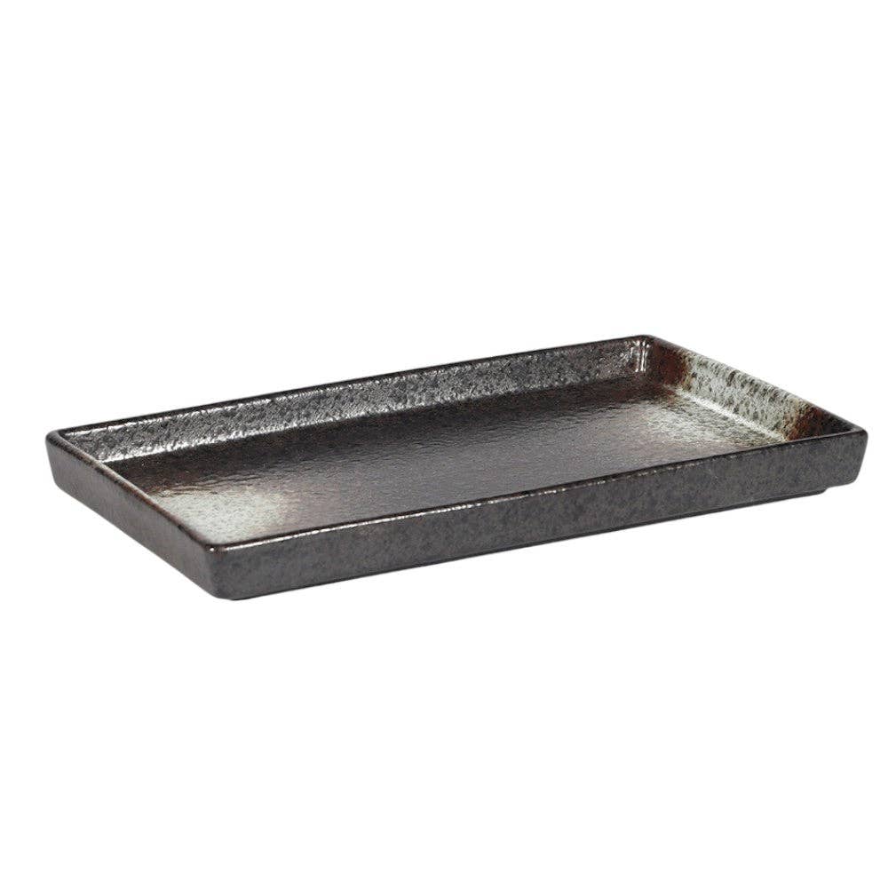 Urban Tokyo - Hakumu Series 8.25"L x 5.25"W Rectangular Plate Straight Edge