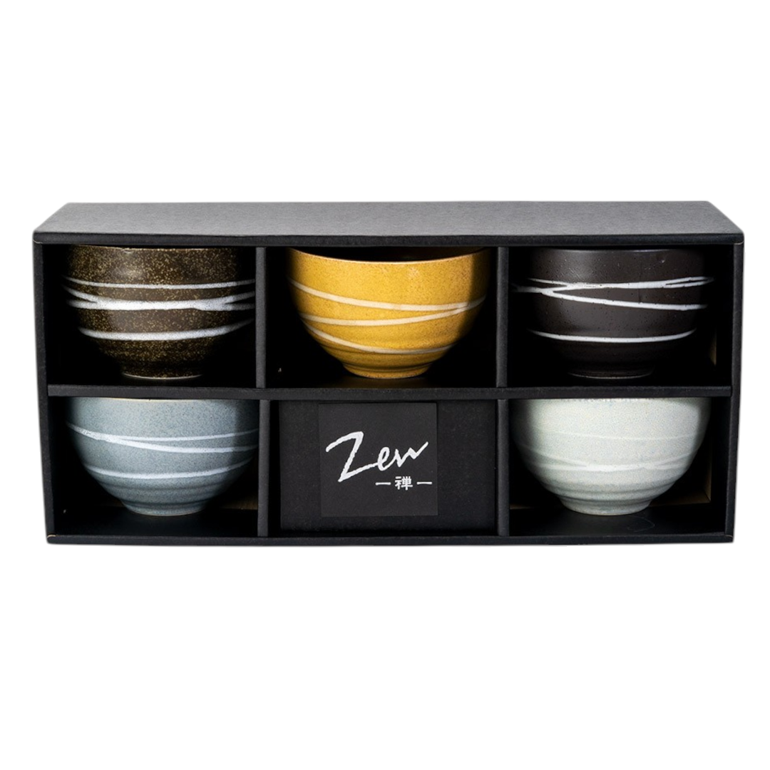 Urban Tokyo - 5 Piece Tea Cup Bowl Gift Set
