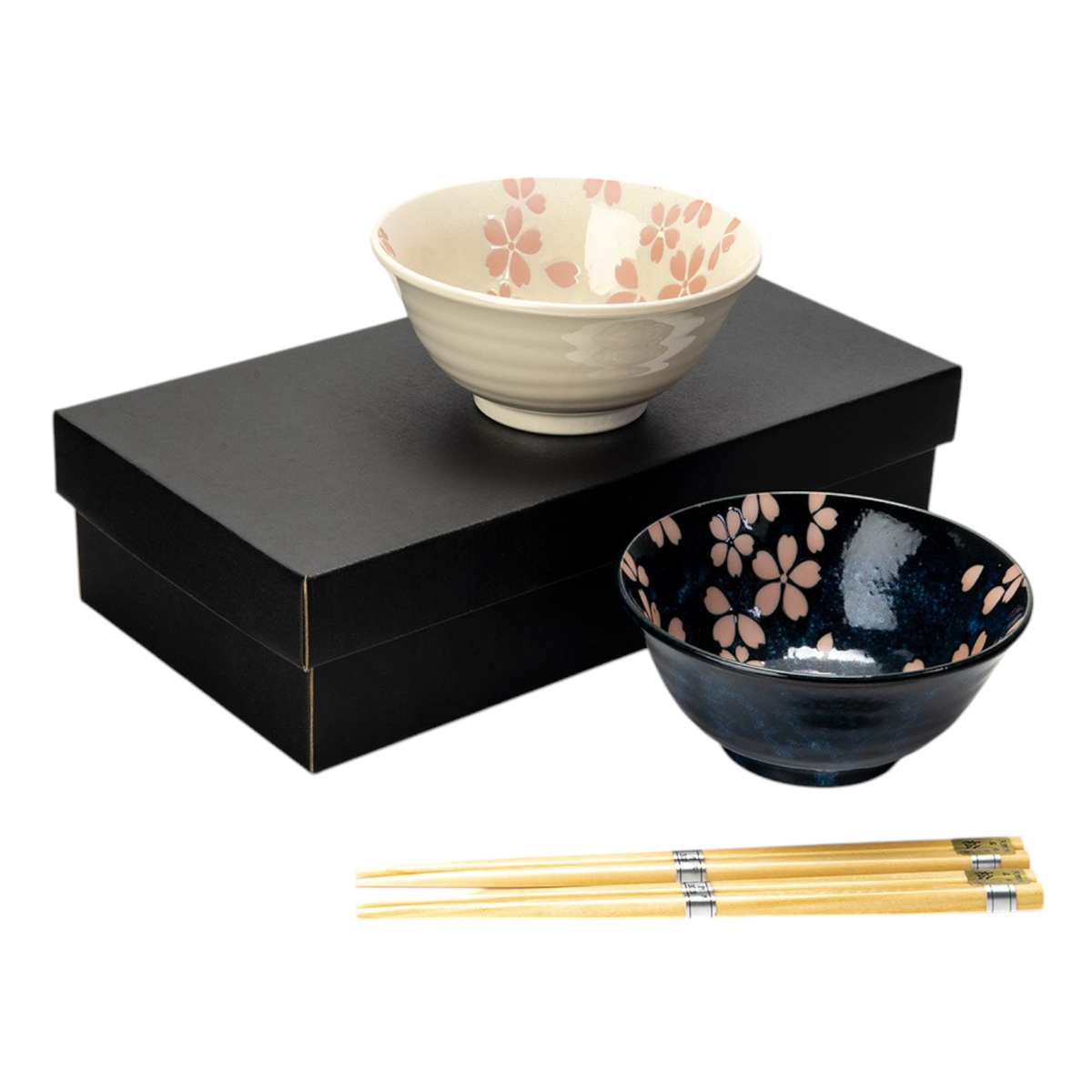 Urban Tokyo - 2 Piece Tayo 5"D Bowl Gift Set Hasui Sakura Cherry Blossoms