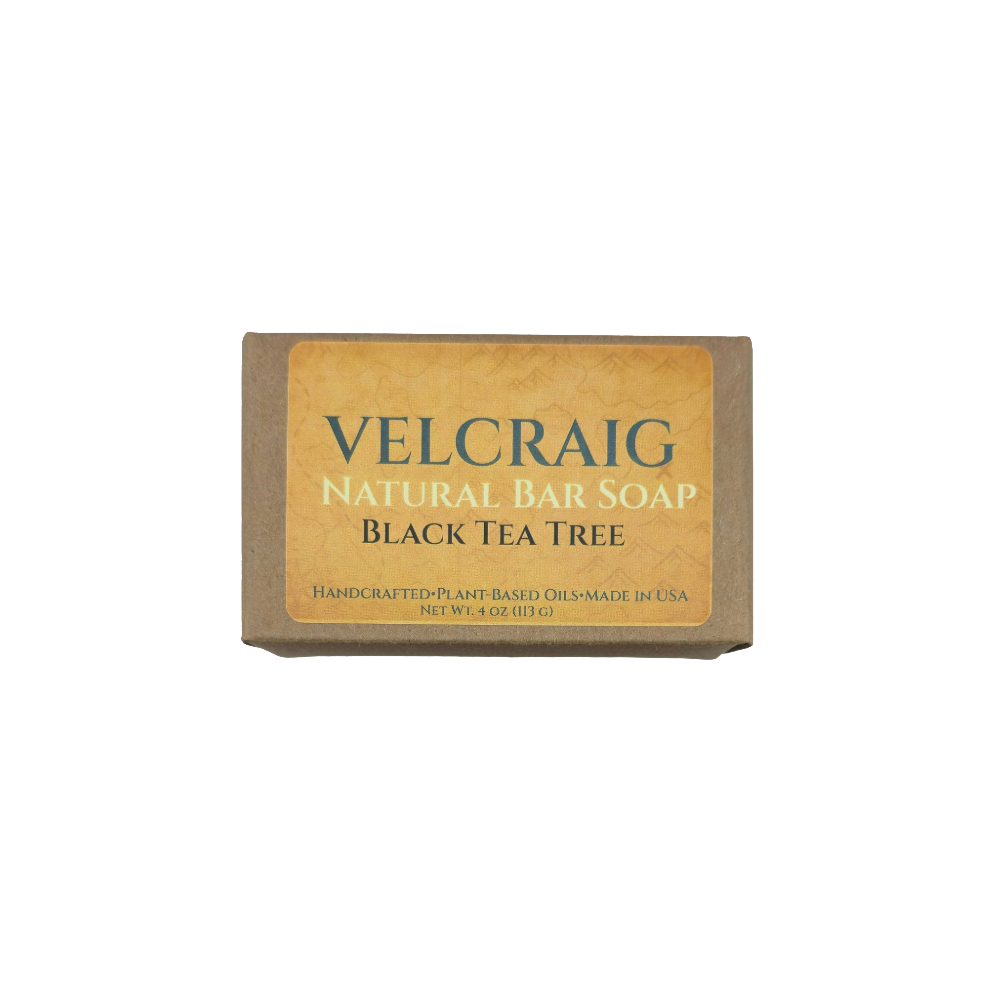 Black Tea Tree Natural Bar Soap, 4 oz