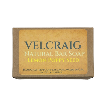 Lemon Poppy Seed Natural Bar Soap — 4 oz