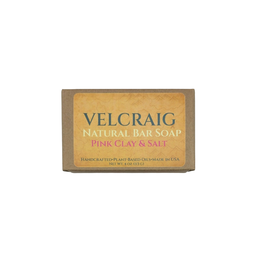 Pink Clay & Salt Natural Bar Soap — 4 oz