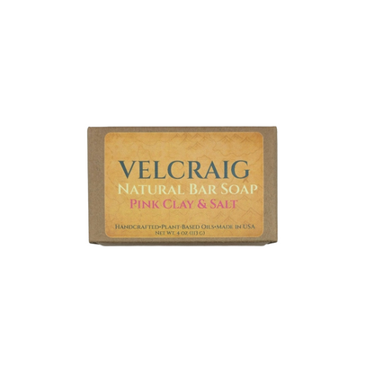 Pink Clay & Salt Natural Bar Soap — 4 oz