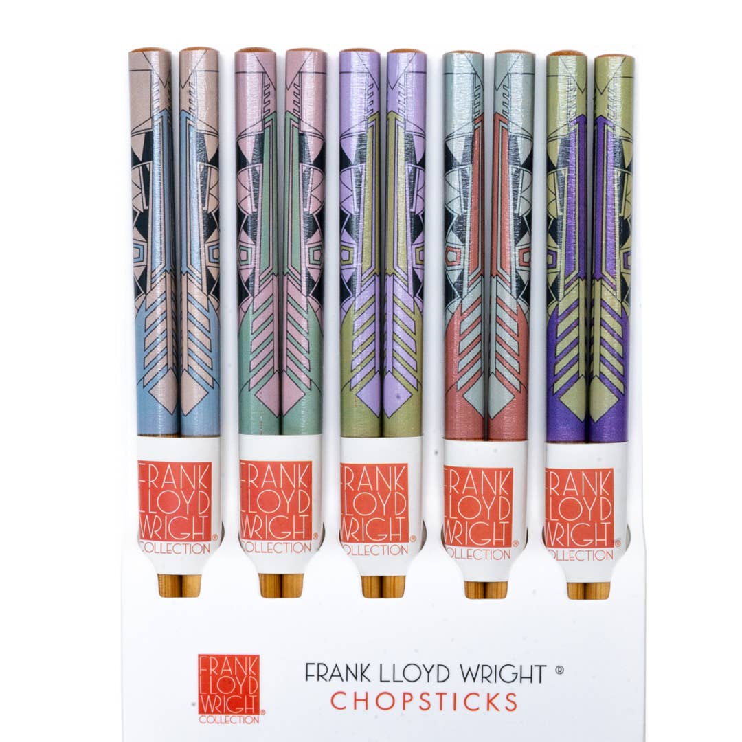 Pacific Trading - Frank Lloyd Wright Imperial Hotel Peacock 5PC Chopstick Set