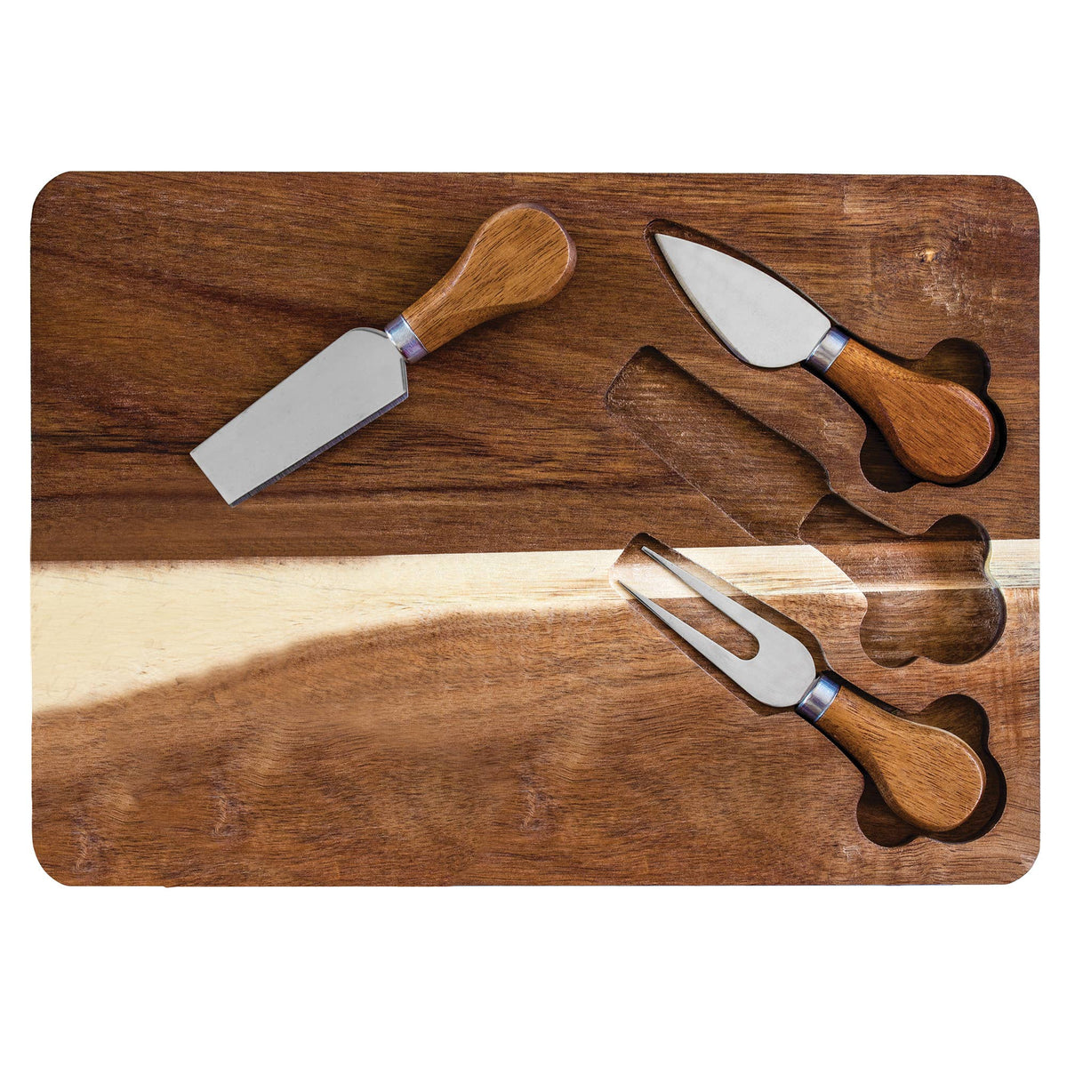 Totally Bamboo - TB Home Acacia Wood Cheese Board Set for Charcuterie