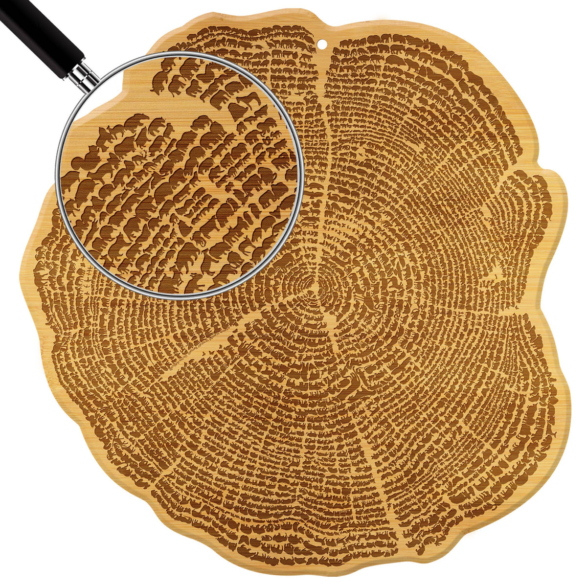 Totally Bamboo - "Tree of Life" Engraved Cutting Board & Charcuterie Board