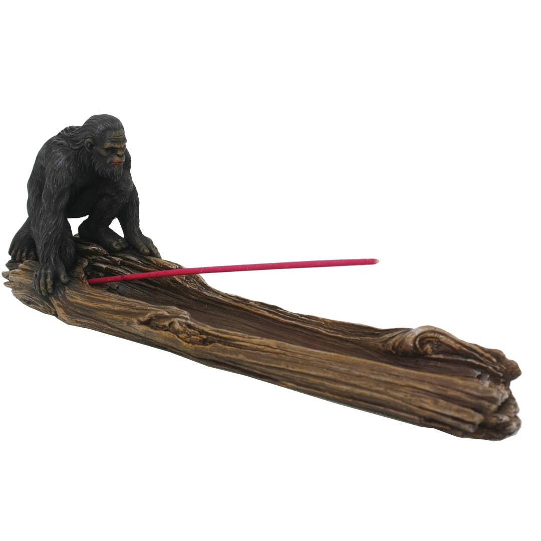 Pacific Trading - Bigfoot on Log Incense Burner