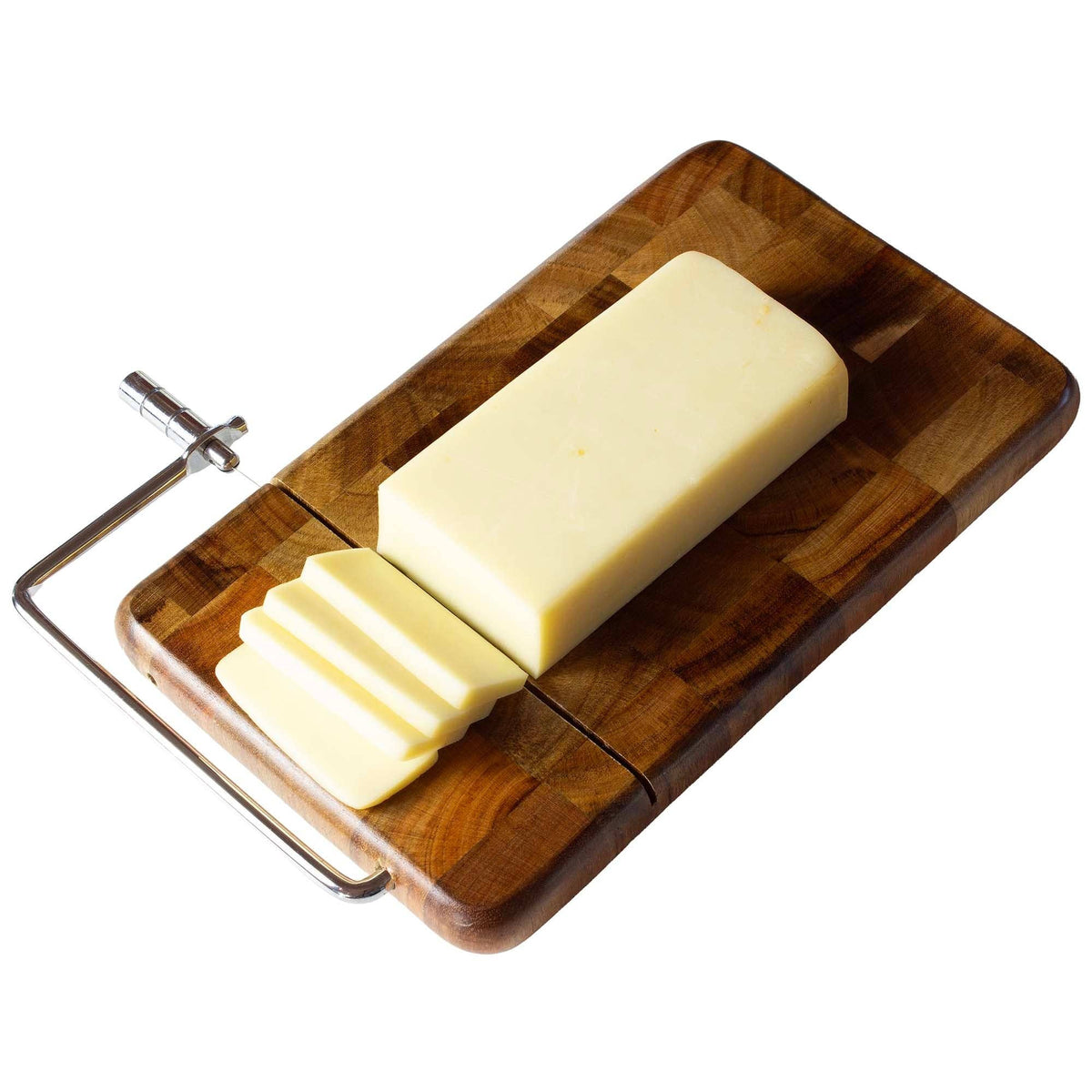 Totally Bamboo - Rock & Branch® Acacia Charcuterie Board with Cheese Slicer