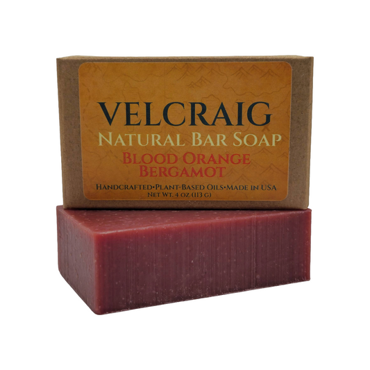 Blood Orange Bergamot Natural Bar Soap, 4 oz