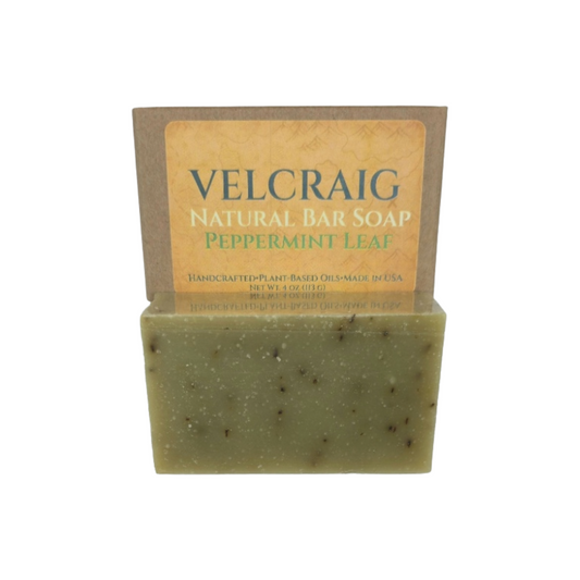 Peppermint Leaf Natural Bar Soap — 4 oz