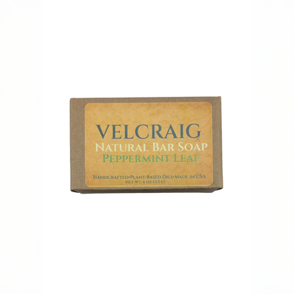 Peppermint Leaf Natural Bar Soap — 4 oz