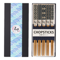 Urban Tokyo - 5 Piece Chopsticks Set Patterns With Gift Box