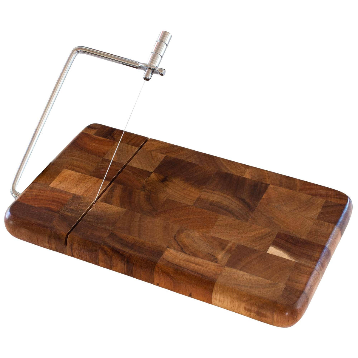Totally Bamboo - Rock & Branch® Acacia Charcuterie Board with Cheese Slicer