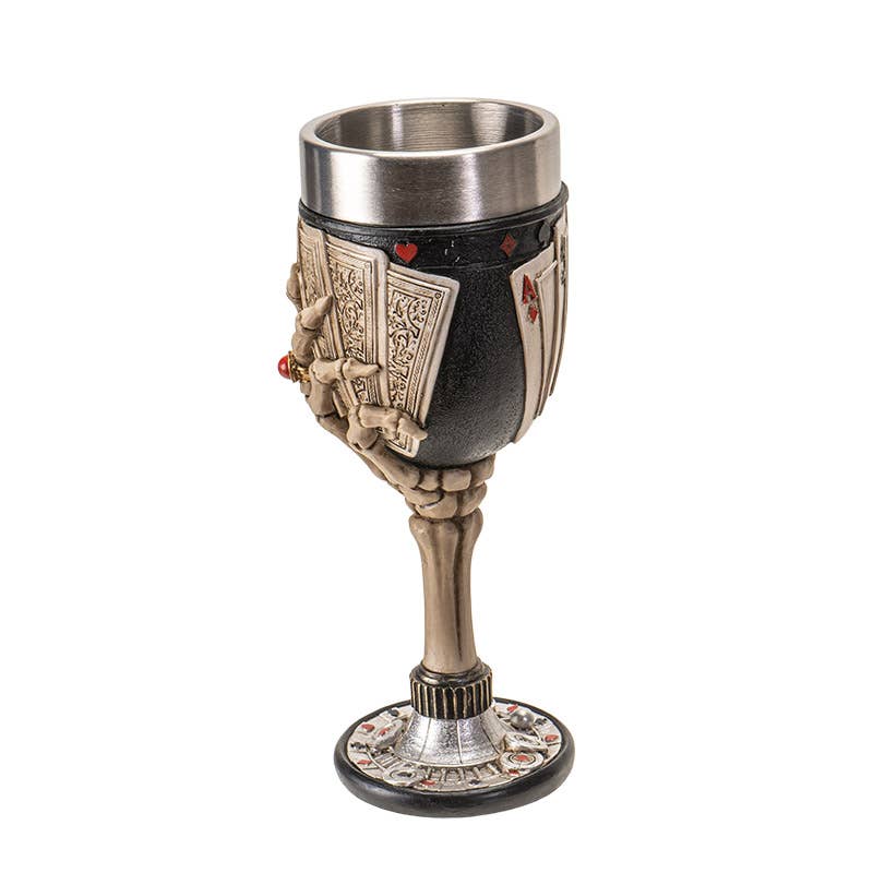 Pacific Trading - Poker Hand Wine Goblet