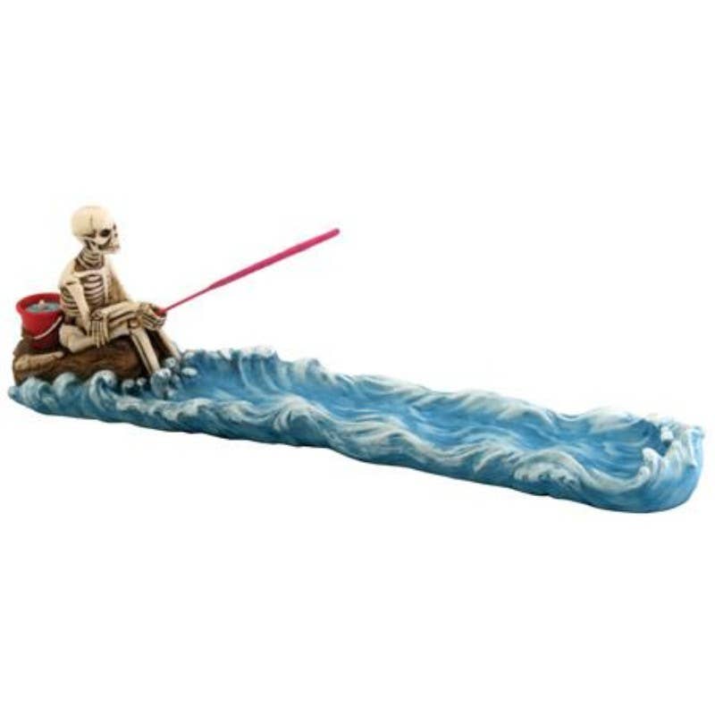 Pacific Trading - Skull Fishing Incense Holder