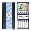Urban Tokyo - 5 Piece Chopsticks Set Koi Fish White with Gift Box