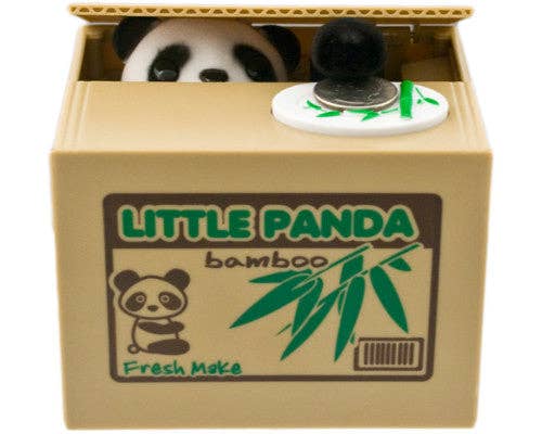 Urban Tokyo - Panda Hiding In Box Coin Bank